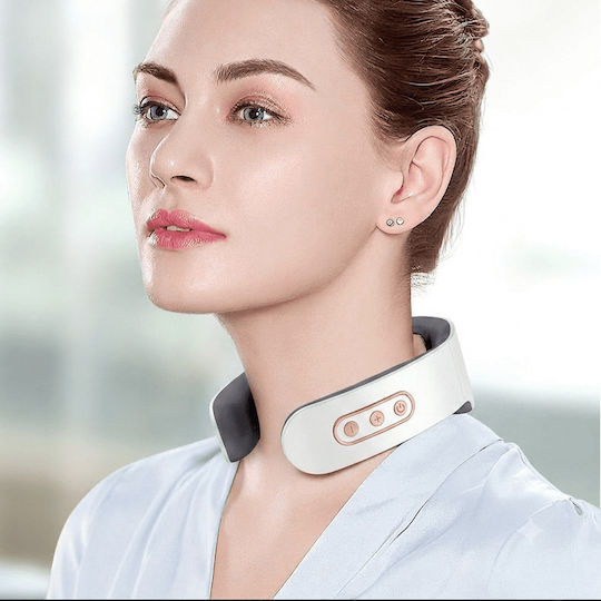 Kimriber Massage Tool for Neck with Infrared Heat and Vibration White