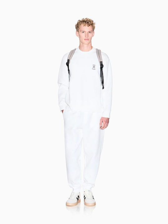 Herren-Sweatpants Jogginghose Weiß