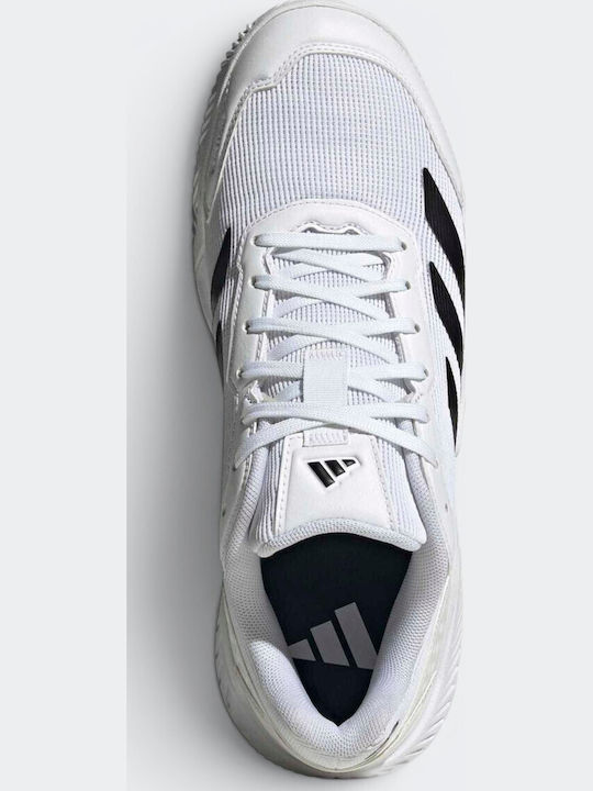 adidas Courtquick Ανδρικά Παπούτσια Padel Λευκά