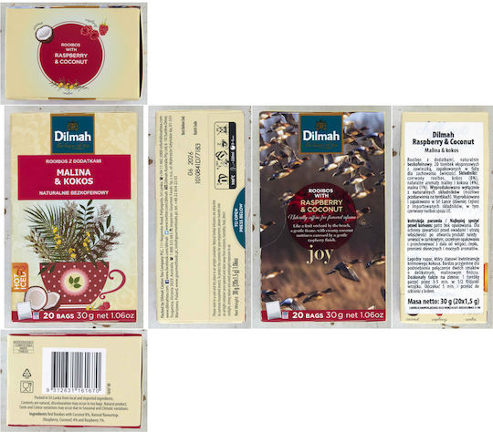 Dilmah Κόκκινο Τσάι 20 Φακελάκια 1.5gr