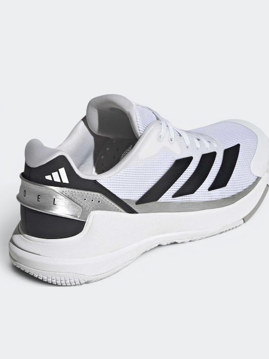 adidas Crazyquick Pantofi Padel Bărbătești Albi