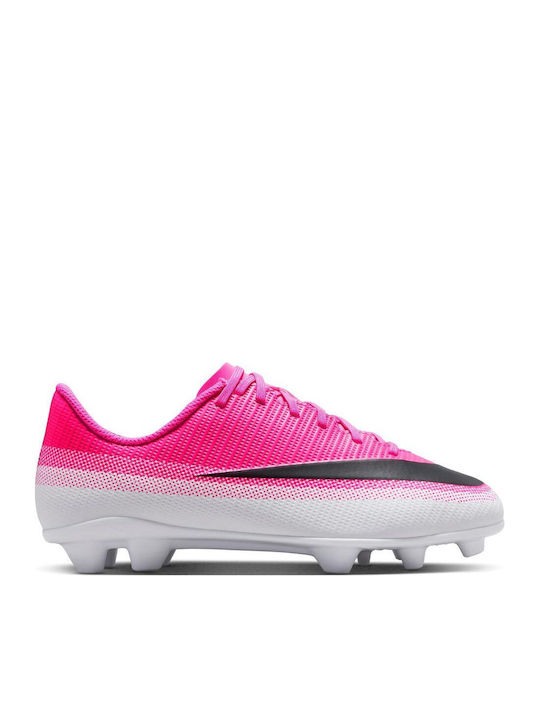 Mercurial FG/MG Παιδικά Ποδοσφαιρικά Παπούτσια με Τάπες Ροζ