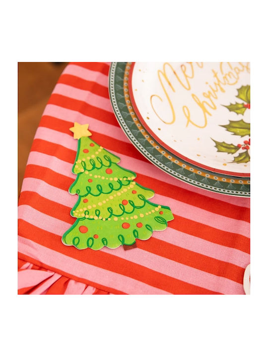 Party Pal Set Christmas Napkins Trees 30.8x23cm 10 Pieces