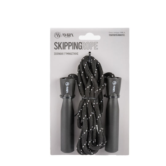 AMILA Въже За Скорост С Тегло Черно
