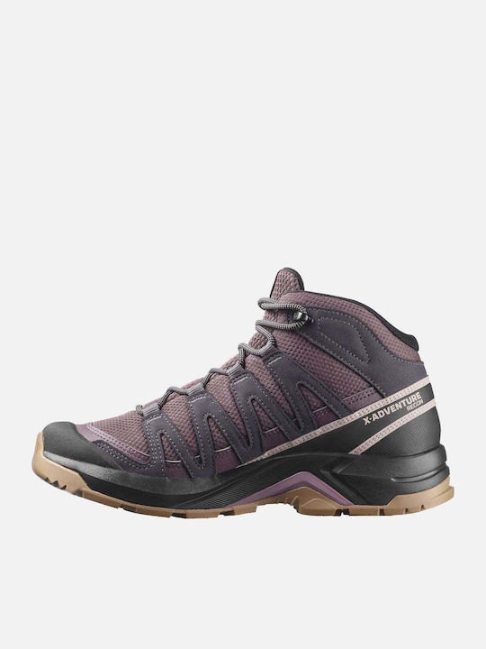 Salomon X-adventure Recon Încălțăminte De Drumeție Pentru Femei Botine Impermeabile Cu Membrană Gore-Tex Gri