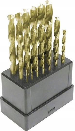 Falon-tech Hss Metal Drill Bit Set 1-10mm 19pcs Din 338