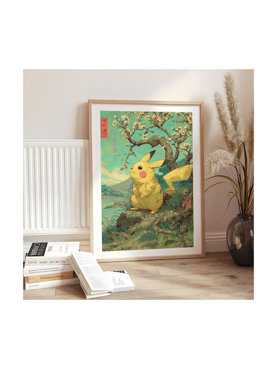Poster Pokemon Pikachu Ukiyo An175 40cm X 50cm-70979pd154154
