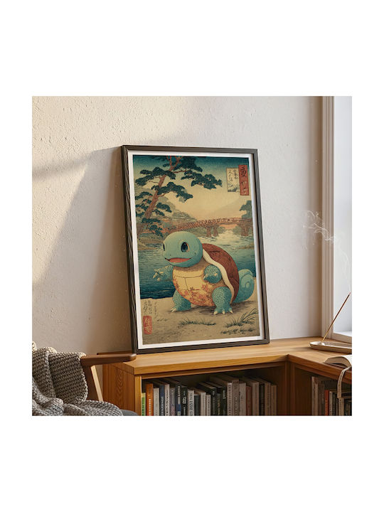 Poster Pokemon Squirtle Ukiyo An176 30cm X 40cm-70978pd154150