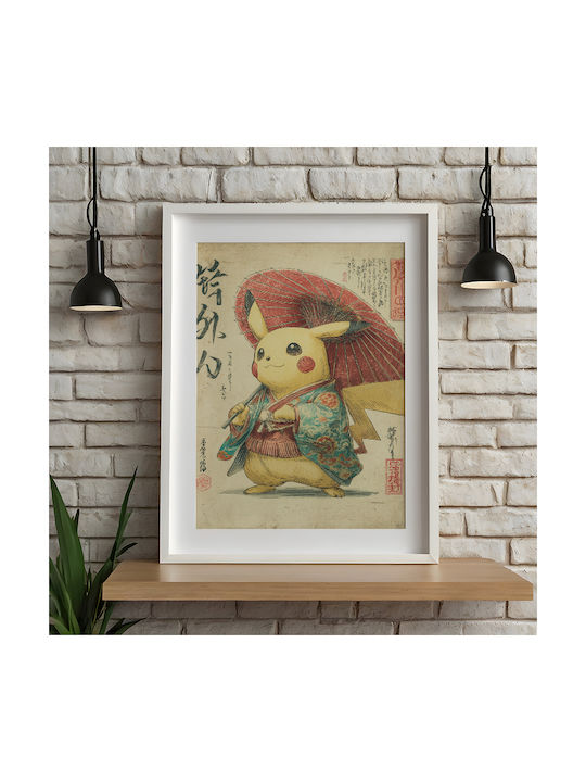 Poster Pokemon Pikachu Ukiyo An174 30cm X 40cm-70980pd154156