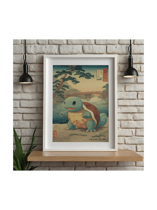 Poster Pokemon Squirtle Ukiyo An176 40cm X 50cm-70978pd154151