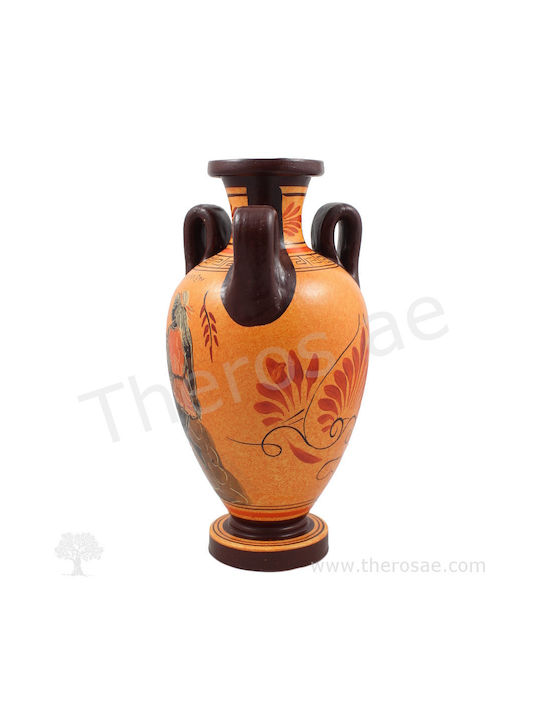 Dekorative Keramikvase Verschiedene Designs 6 Braune 13x13xHcm