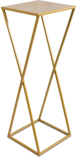 HowHomely Gold Plant Stand 24x24x70cm