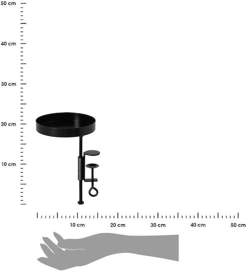 Esschert Design Βάση Γλάστρας Μεταλλική Μαύρη