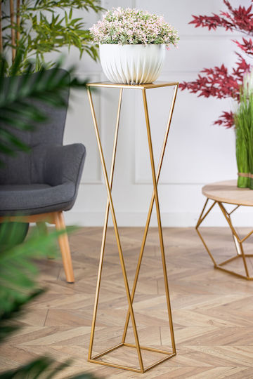 HowHomely Gold Plant Stand 24x24x100cm