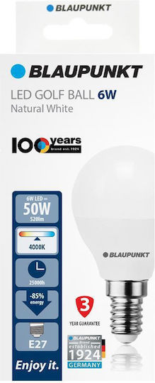 Blaupunkt LED Bulb 6W for E14 Socket and G45 Shape Natural White