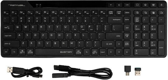 A4Tech Fstyler FBK27C AS Ασύρματο Bluetooth Πληκτρολόγιο International English