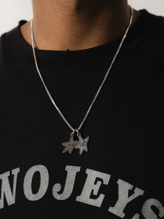Twojeys Kids Necklace Star Silver with Chain