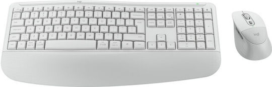 Logitech Signature Comfort Plus MK880 Wireless Bluetooth Keyboard & Mouse Set International English White