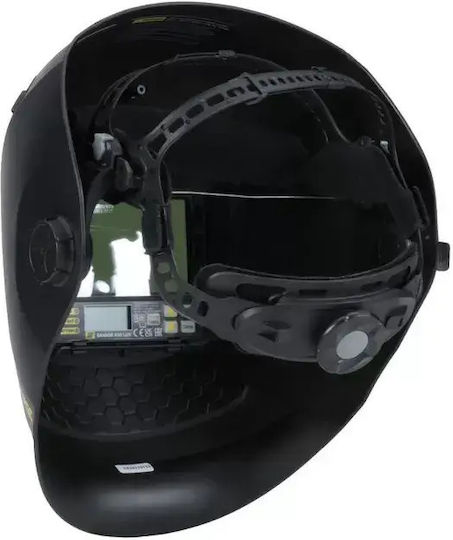 Esab Savage Μάσκα Ηλεκτροκόλλησης Οπτικού Πεδίου 60x60mm Μαύρη