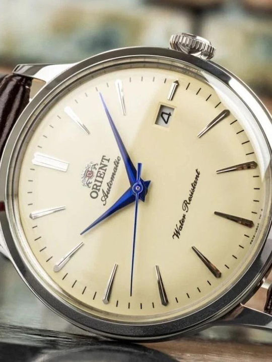 Orient Classic Bambino Мъжки Часовник 40.5mm Автоматичен с Кафява Кожена Каишка