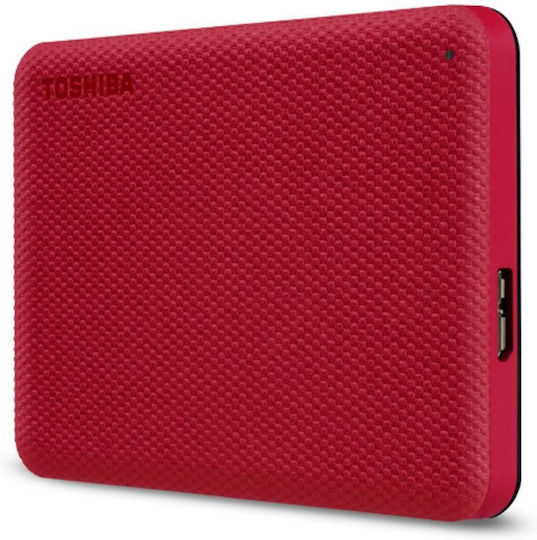 Toshiba Canvio Advance 2020 USB 3.2 Εξωτερικός HDD 1TB 2.5" Κόκκινο