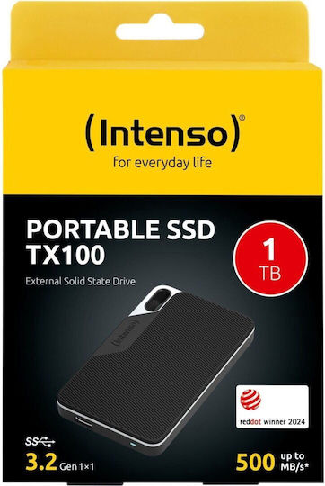 Intenso TX100 USB 3.2 Външен SSD 1TB 2.5" Черен