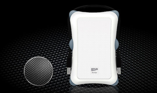 Silicon Power Armor A30 USB 3.0 External 2.5" HDD 2TB White / Gray