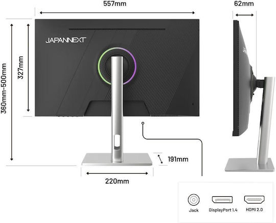 Japannext JN-IPS245G320F-HSP IPS HDR Gaming Monitor 24.5" FHD 1920x1080 320Hz