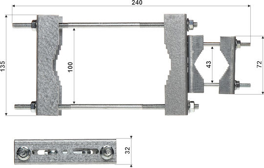 Delta Satellitenempfangszubehör OZP-43/100 5902887049897