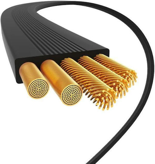 Baseus Free2pull Mini Power Data Cable Fast Charging Retractable Usb Type-c To Usb Type-c 100w 1.5m Black