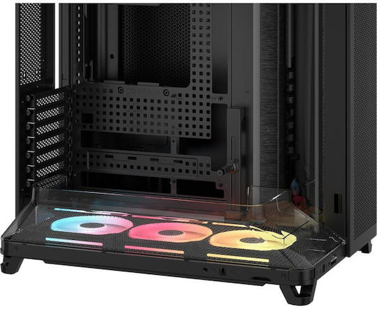 Corsair AIR 5400 LX-R RGB Gaming Midi Tower Computer Case with Side Window Black