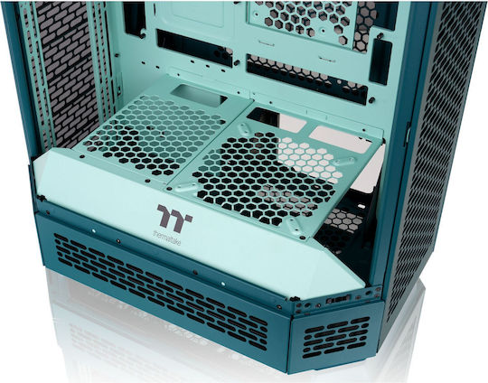 Thermaltake The Tower 600 Gaming Midi Tower Кутия За Компютър Със Страничен Прозорец Transformative Teal