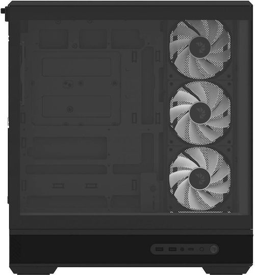 Aerocool P500B-Digi Gaming Middle Tower Carcasă Calculator cu Iluminare ARGB Negru