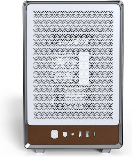 Montech Gaming Mini Tower Κουτί Υπολογιστή με Πλαϊνό Παράθυρο Λευκό