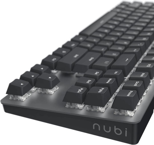 Nubi NK87 Гейминг Механична Клавиатура Без ключове с G3MS Sapphire суичове и Подсветени клавиши (Английски US) Черен