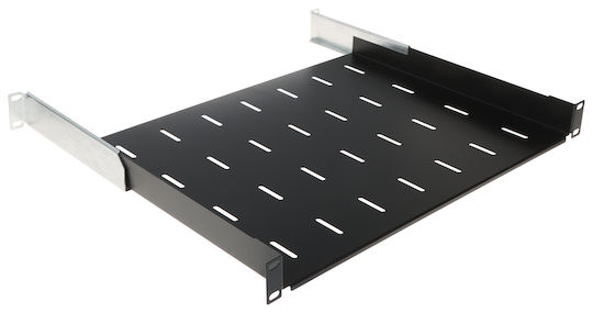 Raft Reglabil Pentru Dulap Rack 19 Inch 1u 350mm Negru