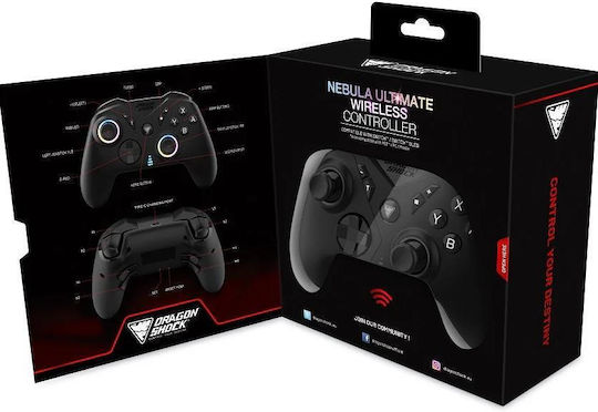Dragonshock Nebula Wireless Gamepad for Switch Ultimate Black