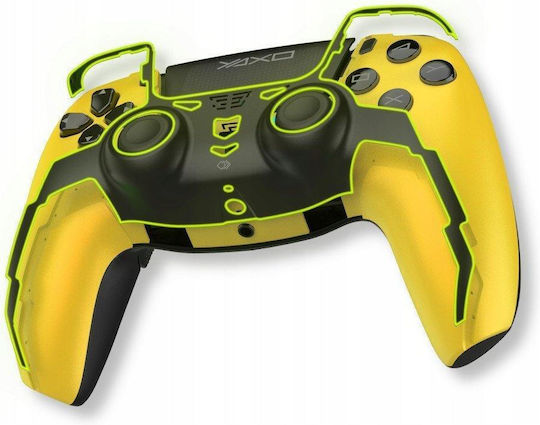 Yaxo Hornet Fury Elite Kabellos & Verkabelt Gamepad für Android / PC / PS3 / PS4 / iOS Solar Yellow