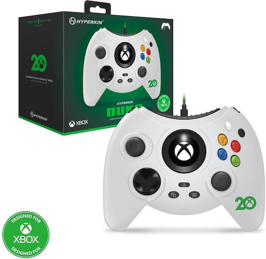 Hyperkin Duke Ενσύρματο Gamepad για Xbox One Λευκό