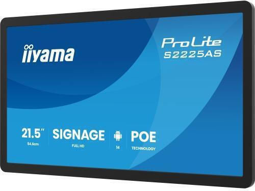 Монитор Iiyama 21.5" Full HD 1920x1080 USB-C Черен