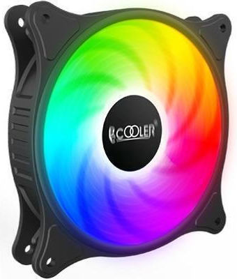 PCCOOLER Ventilator Pentru Carcasă 120mm (2000rpm / 52.79cfm) cu Iluminare ARGB și Conexiune 4-Pin PWM