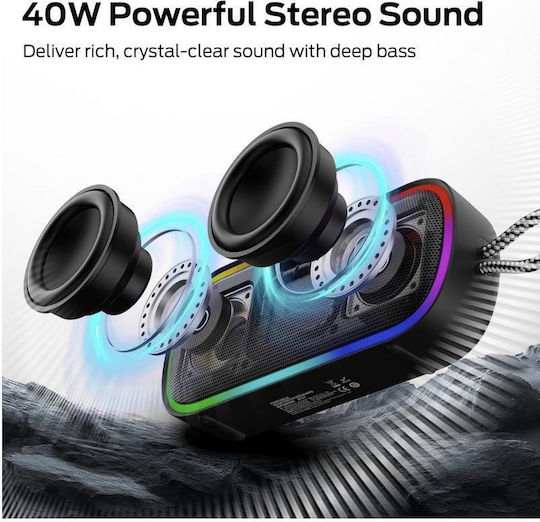 Monster S150 Plus Αδιάβροχο Ηχείο Bluetooth 14W με Διάρκεια Μπαταρίας έως 20 ώρες Nude