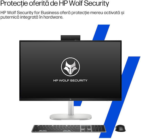 HP Elitestudio 8 G1i 27" (Nucleu Ultra 5-235/16GB/512GB SSD/W11 Pro) Argintiu