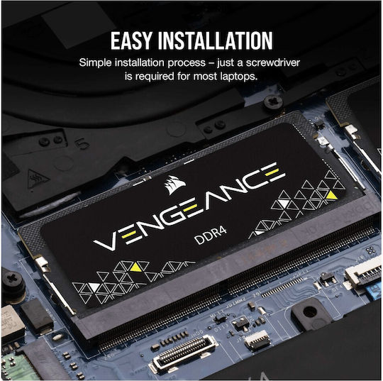 Corsair Vengeance DDR4 16GB RAM with 2x8GB Modules and Speed 2666 for Laptop