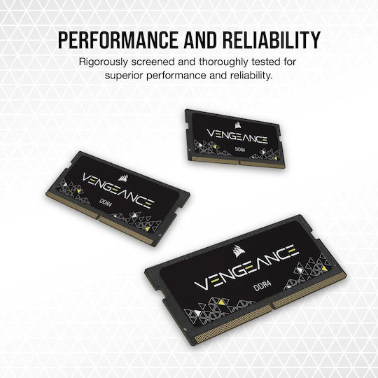 Corsair Vengeance DDR4 16GB RAM with 2x8GB Modules and Speed 2666 for Laptop