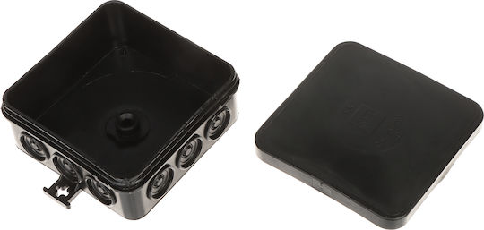 Elektro Plast Junction Box Outdoor Placement Branching IP55 in Black Colour 12 Pieces