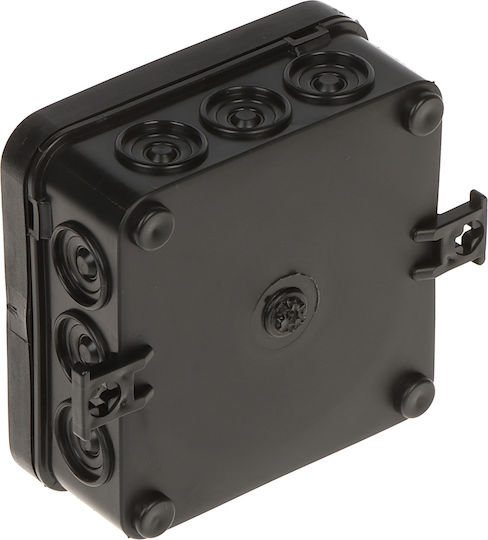 Elektro Plast Junction Box Outdoor Placement Branching IP55 in Black Colour 12 Pieces