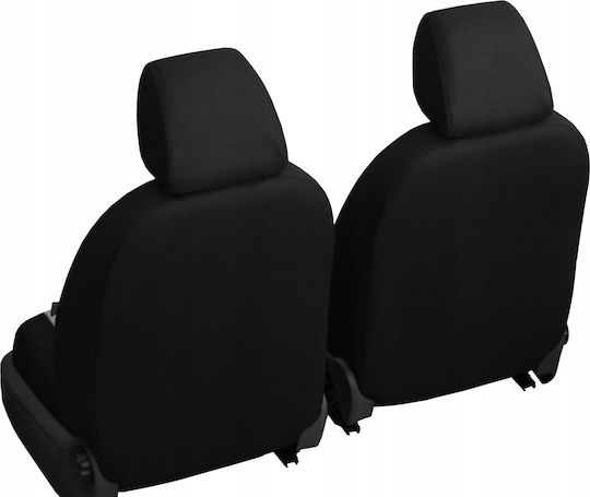 Car Seat Covers 5 Seats Drive Premium Fabric Gray Black