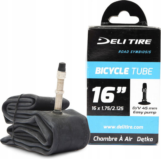 Fahrradschlauch 16x1.75/2.125 Dv 45mm Box Deli