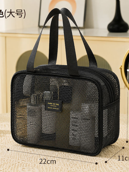 Jetbags Rz11136-53 Νεσεσέρ Ταξιδιού Pvc Mesh Makeup Organizer Bag 22x11x22cm Μαύρο